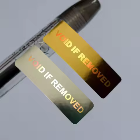 VOID IF REMOVED security Hologram only for one time use Silver Gold color 10mmx30mm Holographic stic