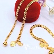 [VJ]Cop916 Bracelet "Curb" Adults/Kids 3mm-6mm 999.9 Gold Plated Bracelet L:13cm - 22cm *Persist916 