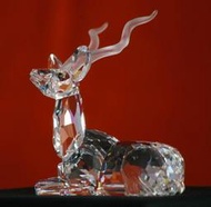 奧地利施華洛世奇SWAROVSKI水晶雕刻藝術品1994年集會員限量收藏品_ 非洲之光羚羊 KUDU