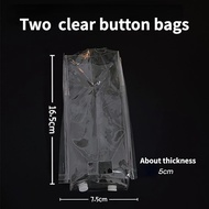 Popmart LABUBU Heart Macaron vinyl Face series blind box storage bag transparent dust bag can be hung