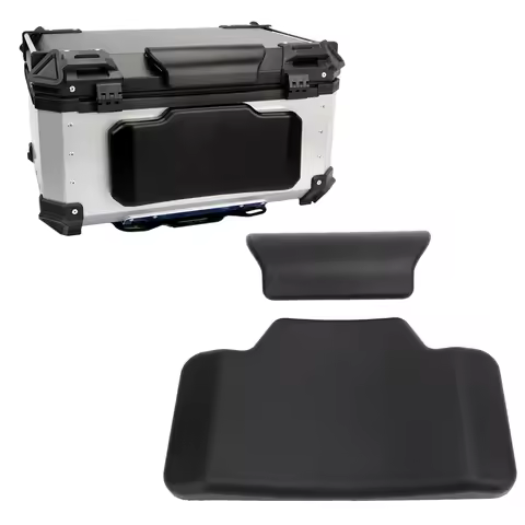Tail Box Backrest Cushion PU Leather Sponge Upper Lower Split Motorcycle Top Box Backrest Pad Comfor