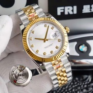 Diary Calendar 41MM Diamond Face Diary Business 904L Men's Precision Gold Watch Mechanical Watch Ste