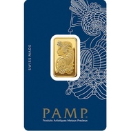 FAR EAST PAMP Suisse 24K/999.9 Gold Lady Fortuna Collectible Gold Bar 10 gram
