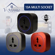 [SIRIM] VHome® Power Track Socket Switch Rail 25A/32A Power Line Long Flat Pin/ Multi/USB With LED L