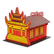 Mainan Edukasi Kayu Puzzle 3D Anak Masjid Pura Gereja Vihara Kelenteng Maket Bentuk Tempat Ibadah