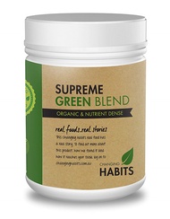 [USA]_Changing Habits Organic Greens Powder - Gluten Free, NO Wheatgrass Green Superfood Powder [40