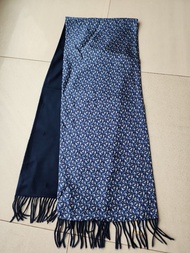 Salvatore Ferragamo silk n cashmere scarf 雙面羊絨絲綢圍巾