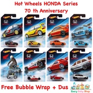 HOT WHEELS HONDA SERIES 70 TH ANNIVERSARY CIVIC EF SI ODYSSEY monkey Z50 S2000 CRX RACER GENUINE ORI