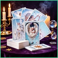 Angel Oracle Cards with Guide Book Angel Spiritual Meanings Board Games 78-Piece Spirit Guide Tarot 
