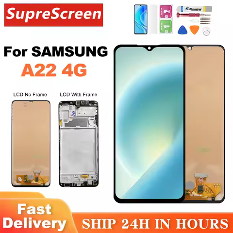 6.4'' AMOLED For Samsung Galaxy A22 4G LCD Display Touch Screen Digitizer SM-A225F A225F/DS A225M A2
