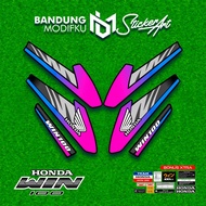HONDA WIN STRIPING 33 MOTIF/ MODFKU BANDUNG/ WIN 100 STICKER/ WIN 100 VARIATION STICKER/