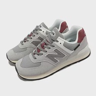 New Balance 休閒鞋 574 男鞋 女鞋 灰 紅 麂皮 情侶鞋 復古 經典 NB U574KBR-D