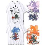 Naruto Co-Branded Cat and Mouse T-Shirt Men's Half-Sleeved T-Shirt Tsuke Uchiha Sasuke Itachi Naruto Spot
