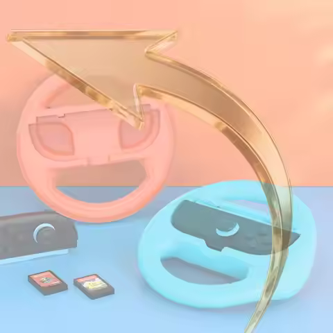 2Pcs Steering Wheels Racing Wheels Controller Handle Holder for Nintendo Switch2 Joy-Con Controllers