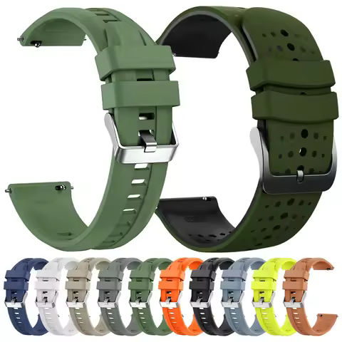 22mm Silicone Strap For Zeblaze Vibe 7 Pro Bands Zeblaze Ares 3 Pro Btalk 2 Lite Beyond 2 3 Stratos 