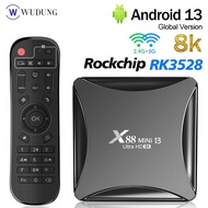 【Unbeatable Prices】 X88 Mini 13 Rk3528 13.0 Smart Tv Box 8k Hd 2.4g5g Dual Band Wifi 2gb 16gb Set Box Media Player 4gb 32gb