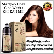 BISA COD Shampoo penghitam rambut uban hair zhi ran mei herbal Sin Hair Shampoo Penghitam Rambut Semir Uban pewarna rambut shampoo Natural Wanita