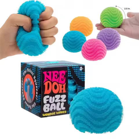 Schylling NeeDoh Fuzz Ball Series Stress Relief Toys Suitable Desktop Ornament For People Under Pres