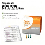 Korea 34G Disposable Micro Needle 4mm 6mm Painless Sterile Beauty Mesotherapy Skin Booster Needle