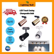 Led Track Light Gu10 Casing/Gu10 Led Bulb/Black/White/Gold/Rose Gold