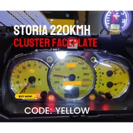 DAIHATSU STORIA 220KMH AUTOMATIC CLUSTER FACE PLATE PANEL METER SPEEDOMETER
