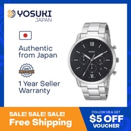 FOSSIL Quartz FS5384 NEUTRA Chronograph Date Black Silver Stainless  Wrist Watch For Men from YOSUKI JAPAN / FS5384 (  FS5384   FS5 FS53   )