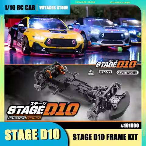 【New】HPI Racing Stage D10 1/10 Rc Car Frame Kit Chassis Electric 2WD Drift Racing Car 161000 For RC 