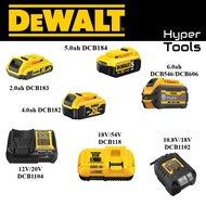 DEWALT Battery 10.8V / 12V, 18V / 20V & 18V / 54V ( 2.0AH / 4.0AH / 5.0AH / 6.0AH /) OR Charger 10.8