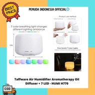 500ml Ultrasonic Aroma Diffuser Humidifier Air Purifier 7 Color Led + Essential Oil Bottle