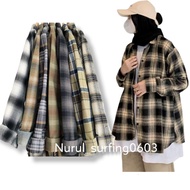 KEMEJA FLANNEL SHIRT Wanita KOREAN STYLE/ FLANNEL/ WOMEN'S FLANNEL SHIRT