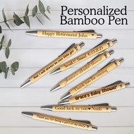 Personalized Bamboo Pen / Pen Souvenir / Pen Sleeve