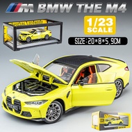 LEO 1:23 BMW M4 G82 Diecast โมเดล รถอัลลอยด์รถยนต์ของเล่นคอลเลกชันของขวัญสําหรับเด็กชายสาว ของเล่นเด