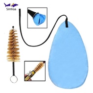 Simhoa Clarinet Cleaning Kit Microfiber Cloth Mouthpiece Brush Wind Instrument Care for Clarinet Acc