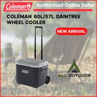 Coleman 60QT/57L Wheeled Cooler Box - Daintree / Blue