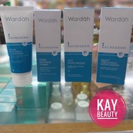 Wardah Acnederm 1 Paket (acne cleanser + acne toner + acne day cream + acne night treatment cream) 4products