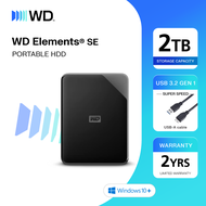 Western Digital ELEMENTS SE 2TB (BLACK)  รุ่น ELEMENTS SE PORTABLE External Harddisk ฮาร์ดดิสพกพา