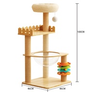 【Pet Plan 】พร้อมส่งจากไทย COD คอนโดแมว คอนโดแมวไม้ cat tower เสาลับเล็บแมวได้ บ้านแมว คอนโดแมว N5 Ca