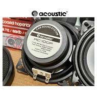 Speaker Pintu Mobil 4 Inch Coaxial 2-Way Acoustic Per Set Plus Grill