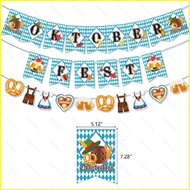 B4 The Munich Oktoberfest Themed Decoration Celebrate Party Banner CakeTopper Balloon Scene Arrangem