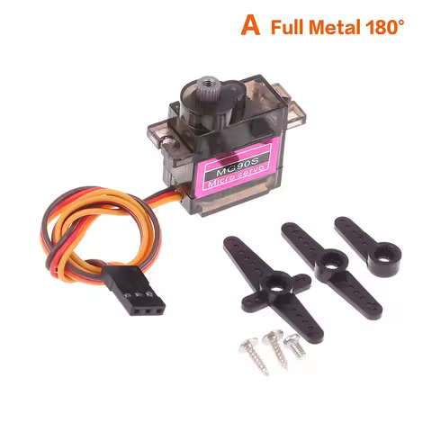 (YY)1Pc 2025 New MG90S Servo All Metal Gear 9g SG90 Upgraded Version For RC Helicopter Boat Car Mini
