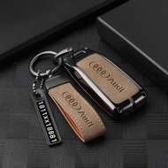 Audi key cover Audi Keychain Leather Key Case Cover For Audi C6 A7 A8 R8 A1 A3 A4 A5 Q7 Accessories