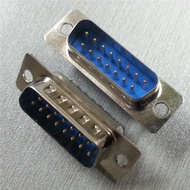 VGA15PIN Male 15Pin Connector d-sub Computer Interface Welding Wire Plug DB15PIN Male Connector 1GAH