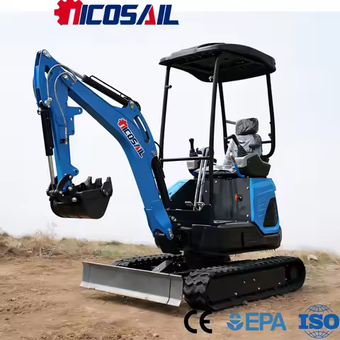 1.8 Ton Crawler Excavator CE Certified Euro 5 Solid Build Long Service Life for Municipal Constructi