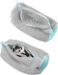 可重複使用洗鞋機袋 - 2 件裝，多功能洗衣鞋袋，適用於洗衣機和烘乾機