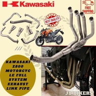 READY STOCK KAWASAKI Z800 Motorcycle Full System Exhaust Link Pipe Modified Elbow Escape Moto Tube Slip-on 51MM/2Inches