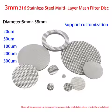 3mm Thick 316 Stainless Steel Multi-layer Sintered Sheet, Flameproof Mesh Sheet, Coffee Filter Sheet