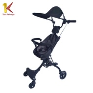 Satu Keluarga Stroller Lipat Travelling C540 Kereta Dorong Roda 4 Dengan Kanopi Perlengkapan Bayi