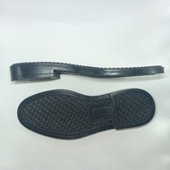 Sol Sepatu Pantofel PDH Pria TNI AL POLRI Perawat ABRI size 38-46 - TPR Hitam Putih Kingstone 1020