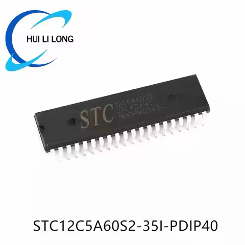 STC STC12C5A60S2-35I-PDIP40 STC12C5A60S2 35I PDIP40 12C5A60S2 Multi-Serial 8051 Single-Chip Microcom