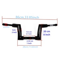 ABJKO มอเตอร์ไซค์2นิ้วแฮนด์มอเตอร์ไซด์22มม. แท่งแดร็กศูนย์สำหรับ Harley Sportster S 1250 RH1250S 202